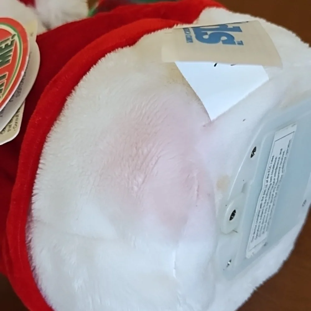 Singing Snowman Toy 8.5 x 6 Inches AA Batteries Included Holiday Red Green White